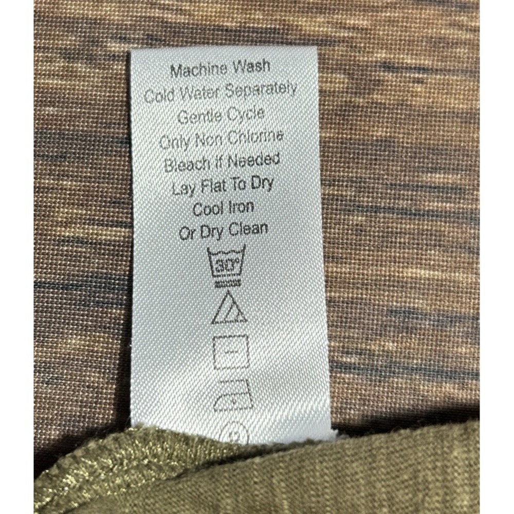 Kyla Seo T-Shirt Green Size M Crewneck Boho Handmade In India Pin Hole SEE PHOTO - Picture 6 of 9